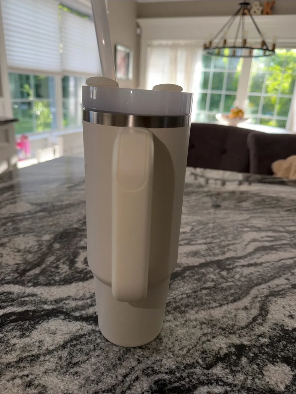 Stanley Off-White 30 oz Insulated Travel Mug with Handle